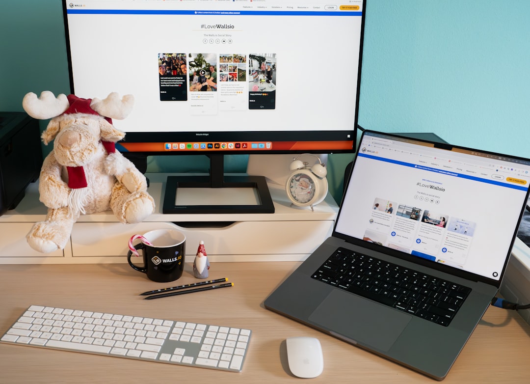 A laptop on a calm desk setup for private local software work