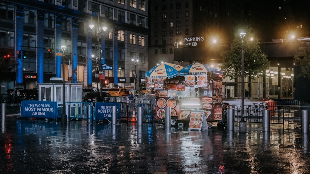 Rainy city skyline with surreal portal-like glow for CONTROL Resonant launch feature